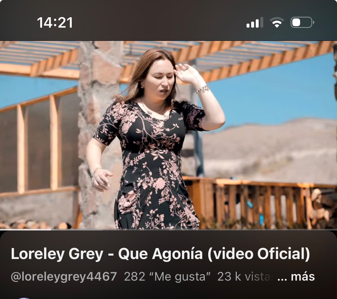 Loreley Grey en videoclip Qué agonía